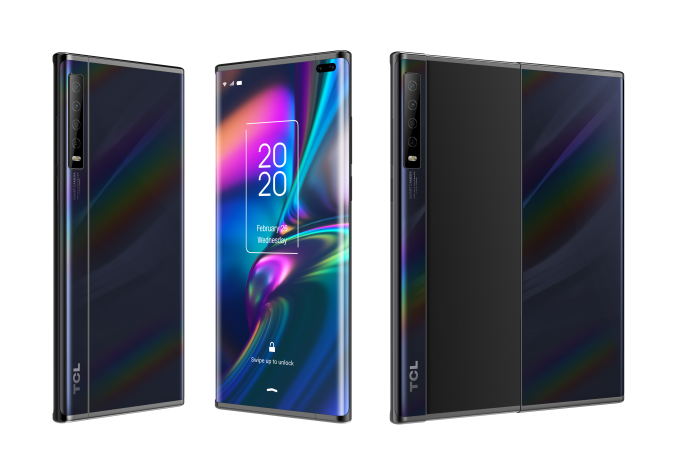 Smartphone mit rollbarem Display (Bild: TCL)